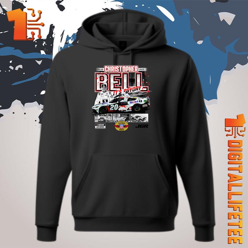 Christopher Bell Checkered Flag Sports Charcoal 2025 NASCAR All-Star Race Winner Shirt