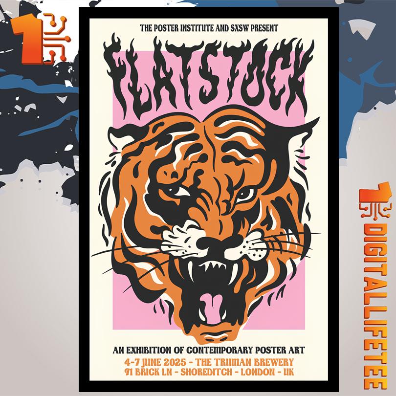 Flatstock June 4-7 2025 The Truman Brewery London UK Poster