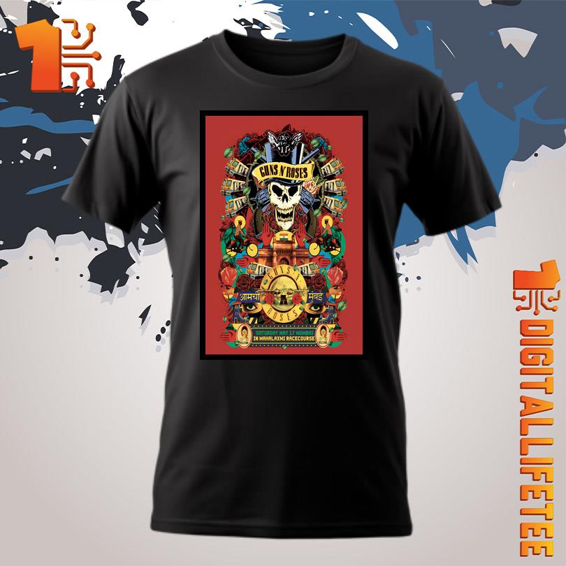 Guns N Roses May 17 2025 Mumbai India Tour Poster