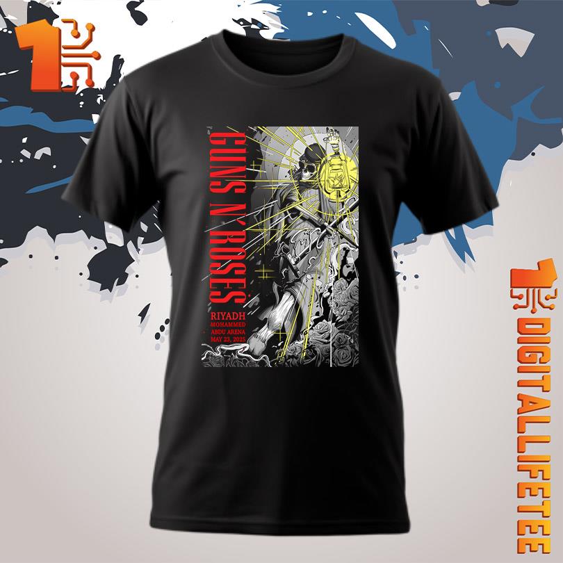 Guns N Roses May 23 2025 Mohammed Abdu Arena Riyadh Event T-Shirt