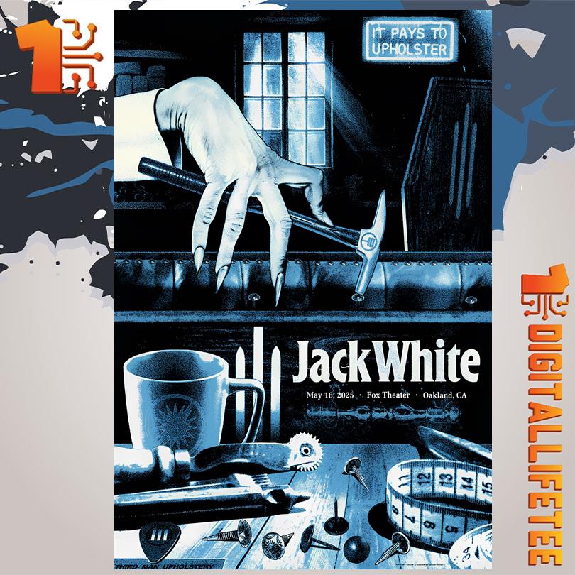 Jack White May 16 2025 Fox Theater Oakland CA Poster