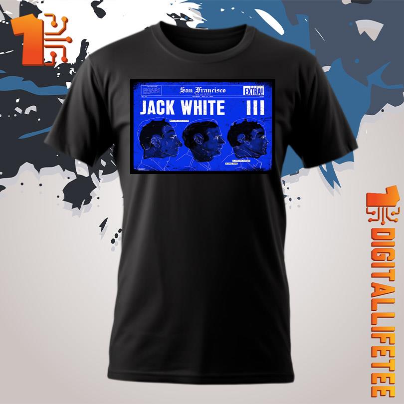 Jack White May 17 2025 The Masonic in San Francisco CA Tour Poster