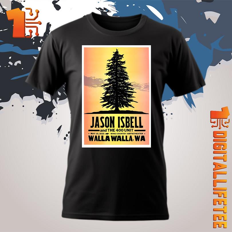 Jason Isbell And The 400 Unit May 15 2025 Wine Country Amphitheater Walla Walla WA Poster