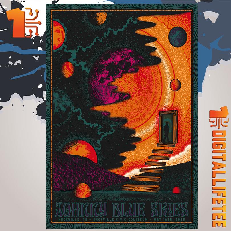 Johnny Blue Skies May 16 2025 Knoxville Civic Coliseum Knoxville TN Poster