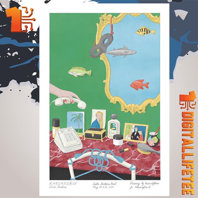 Khruangbin May 21 22 2025 Santa Barbara Bowl Santa Barbara CA Poster