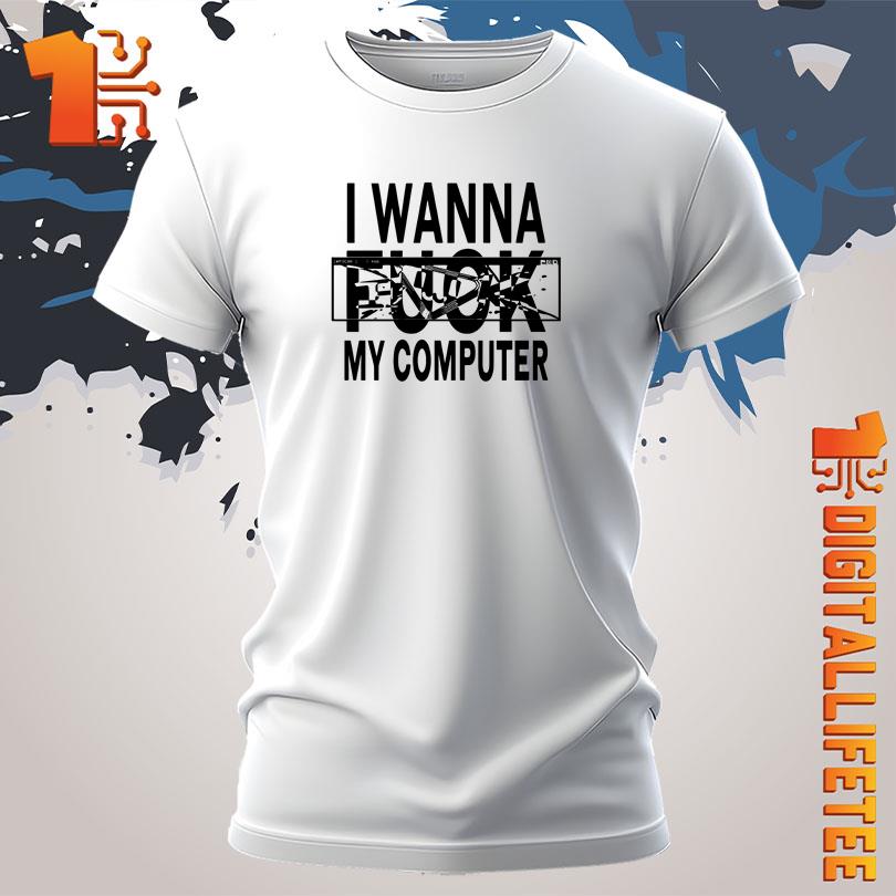 Ninajirachi I Wanna Fuck My Computer Faded Tee