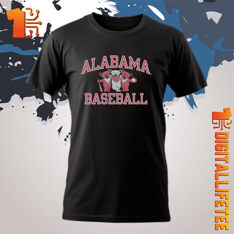 Official Alabama x Grateful Dead Baseball Bear Friends Shirt