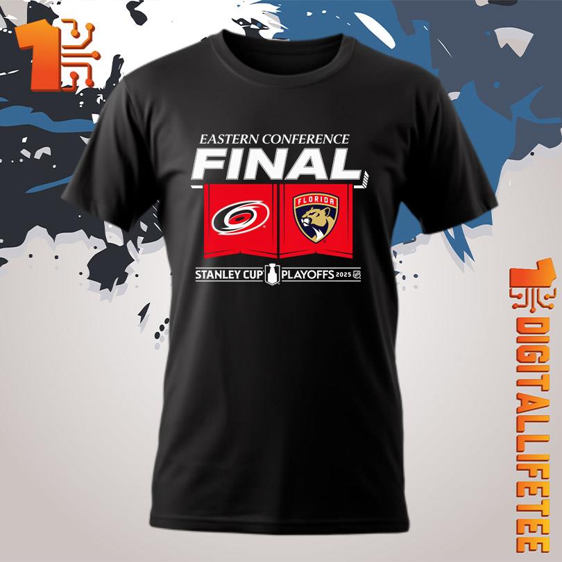 Official Carolina Hurricanes vs Florida Panthers Eastern Conference Finals 2025 T-Shirt