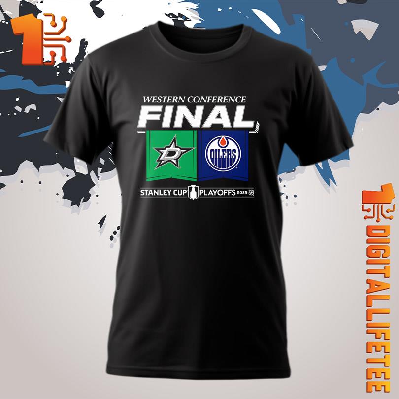 Official Dallas Stars vs Edmonton Oilers Western Conference Finals 2025 T-Shirt