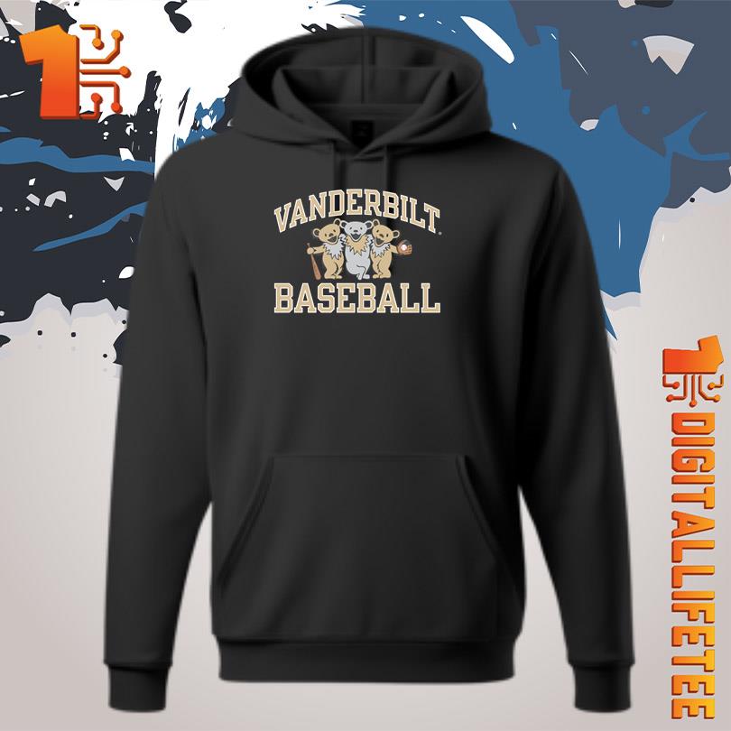 Official Vanderbilt x Grateful Dead Baseball Bear Friends Tee