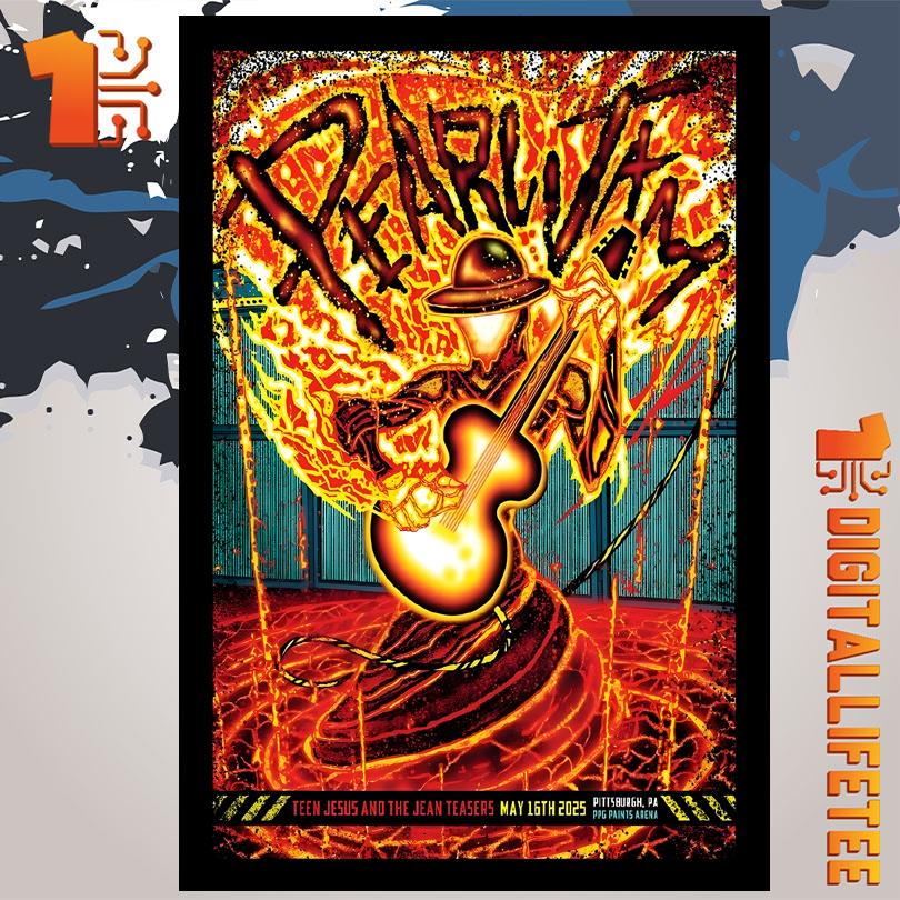 Pearl Jam May 16 2025 PPG Paints Arena Pittsburgh PA Poster