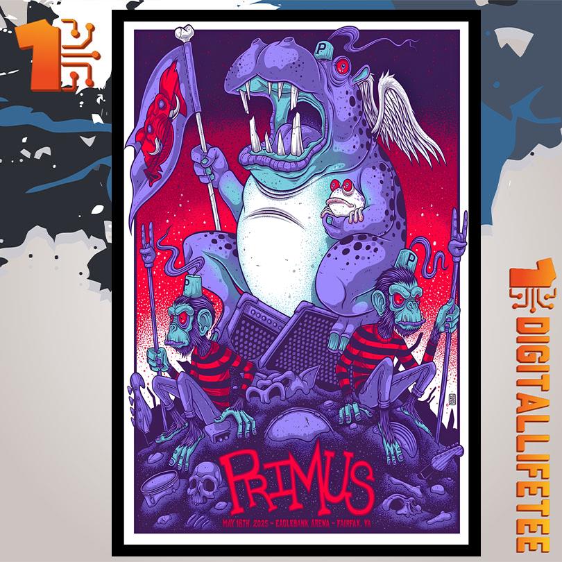 Primus Fairfax VA 5 18 25 EagleBank Arena Event Poster