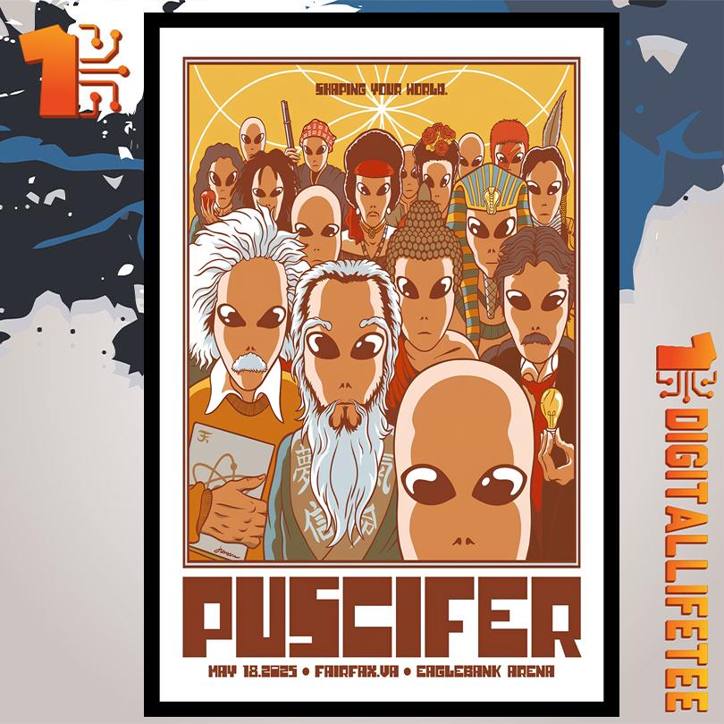 Puscifer May 18 2025 Fairfax VA EagleBank Arena Tour Poster