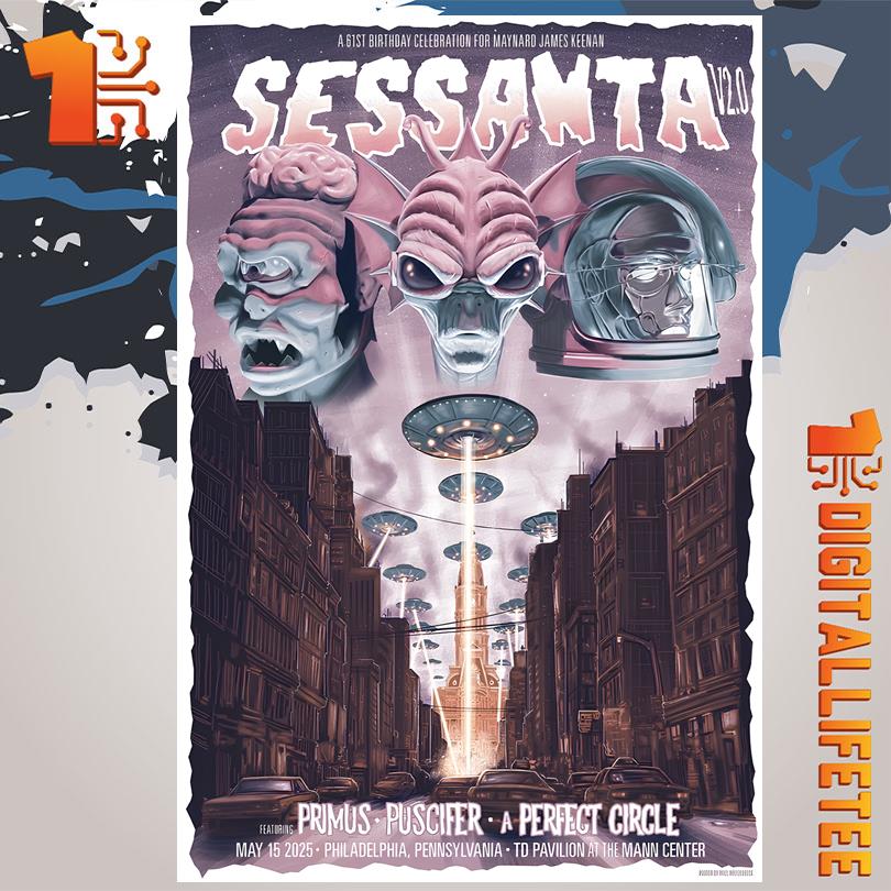 Sessanta May 15 2025 The Mann Center For The Performing Arts Philadelphia PA Poster