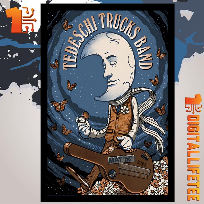 Tedeschi Trucks Band May 22 23 24 2025 Beacon Theatre New York NY Tour Poster