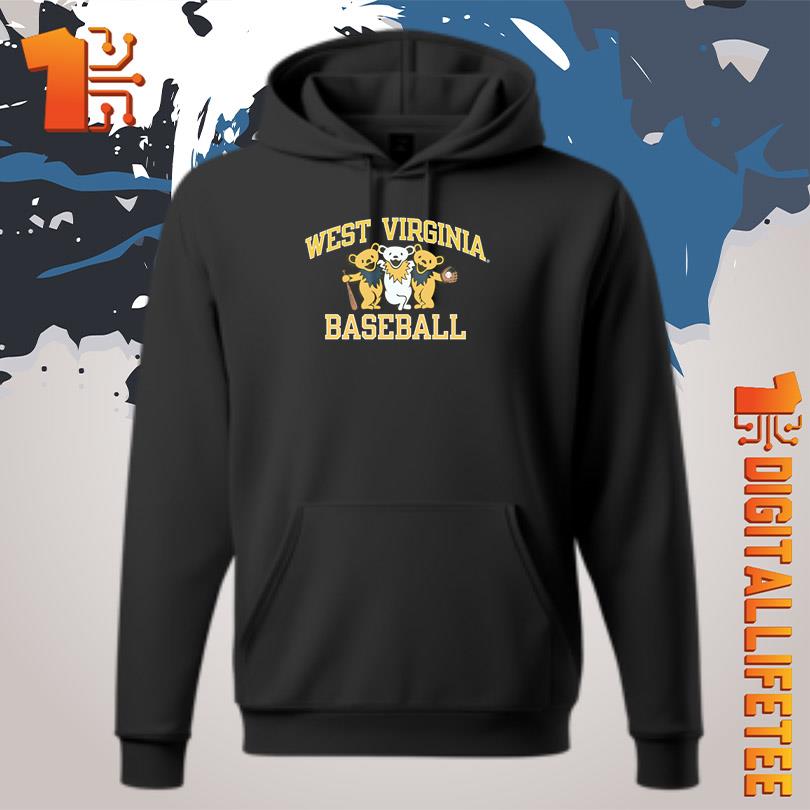 West Virginia x Grateful Dead Baseball Bear Friends T-Shirt